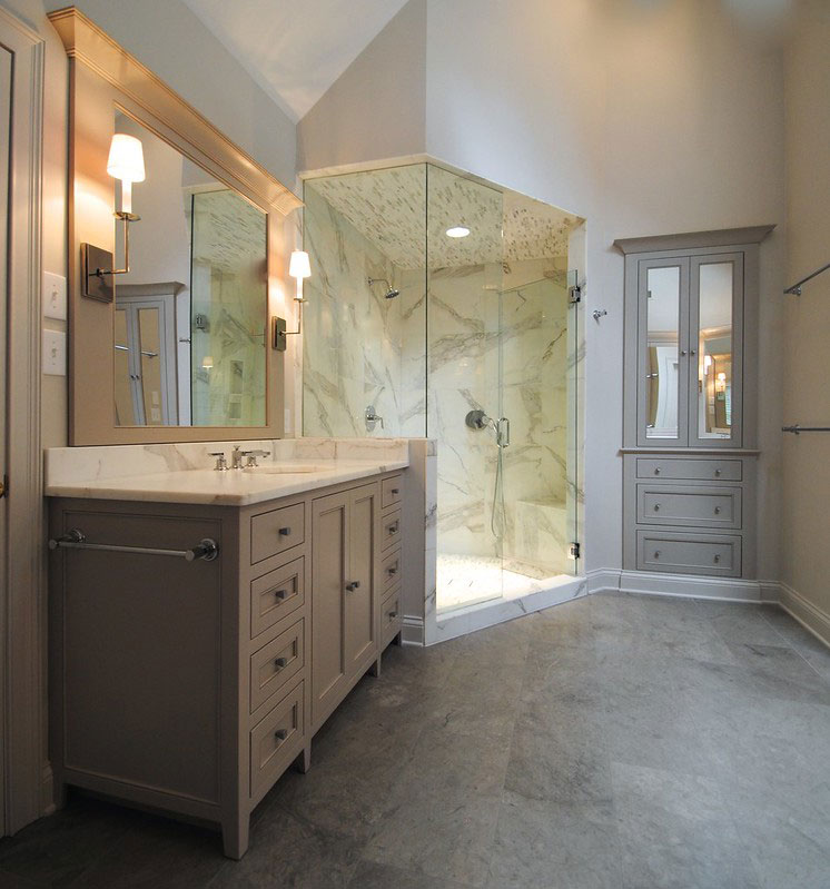 Martin Gray Master Bathroom