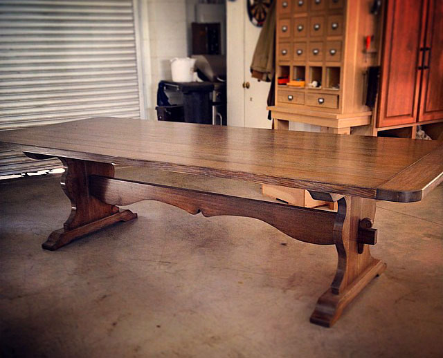 Solid Walnut Dining Room Table Lange Customs